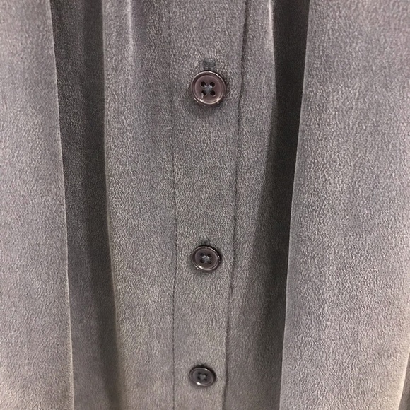 Joie Wendolyn Silk Skirt small blue button down drawstring - Picture 3 of 10